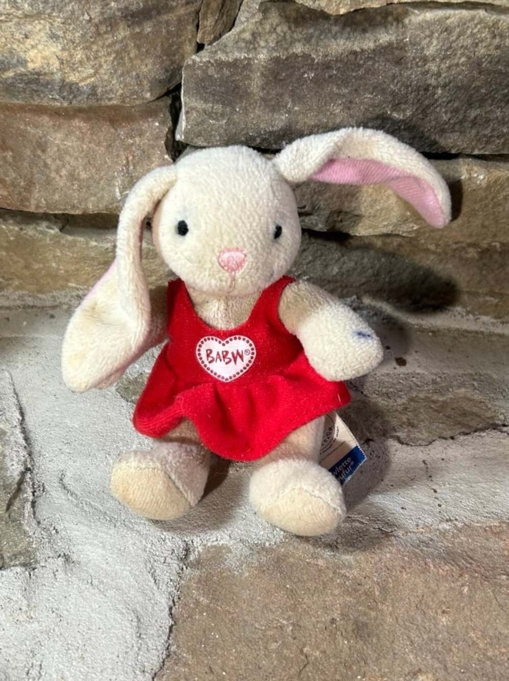 Build A BearMc Plush Mini Bunny Pawlette With Red Dress